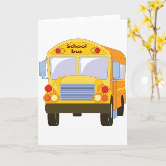 Gelbe Schulbuskarten Karte (Gelbe Blume)