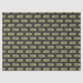 Gelbe Schulbusse auf der Chalkboard-Decoupage Seidenpapier (Vorderseite)