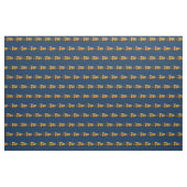 Gelbe Schulbusse auf marinösem Hintergrund Stoff (Fat Quarter (45,7 x 55,9 cm))