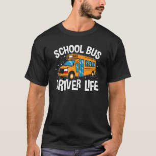 Gelbe Schulbusse - Leben T-Shirt