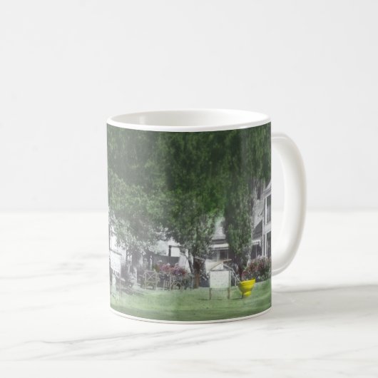 Gelbe Schüssel-Gasthaus-Tasse Kaffeetasse (VorderseiteRechts)