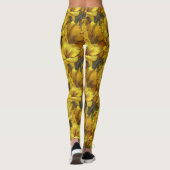 Gelbe Schwangerschaftsamaryllis Funkeln Abschluss  Leggings (Rückseite)