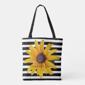 Gelbe schwarz-Mit Augen Susa Foto Schwarzer Streif Tasche (Rückseite)