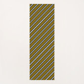 Gelbe Schwarz-weiße Regenbogenstreifen Yogamatte (Vorderseite)