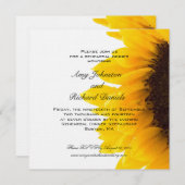 Gelbe schwarze einladung (Vorne/Hinten)