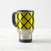 Gelbe Schwarze Kreuze Tasse (Vorderseite Links)