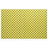 Gelbe schwarze Polka Dots Textil Stoff (Fat Quarter (45,7 x 55,9 cm))