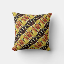 Gelbe schwarze Rost geschleuderte kleine Fliesen A