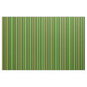 Gelbe, schwarze, rote, rote und grüne Linien Stoff (Fat Quarter (45,7 x 55,9 cm))
