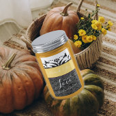 Gelbe, schwarze und graue Hummelente Adressaufkleber