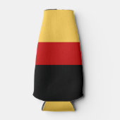 Gelbe, schwarze und rote Streifen Flaschenkühler (Vorderseite)