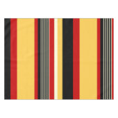 Gelbe, schwarze und rote Streifen Tischdecke (Vorderseite (Horizontal))