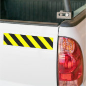 Gelbe schwarze warnende Streifen Autoaufkleber (On Truck)