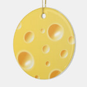 Gelbe Schweizer Käse-Beschaffenheits-Verzierung Keramikornament (Links)