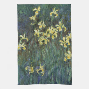 Gelbe Schwertlilien von Claude Monet, Vintage Fine Geschirrtuch