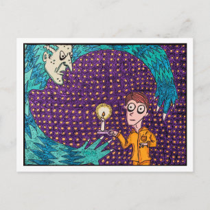 "Gelbe Seide Pajamas" Postkarte