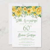 Gelbe Seite Bläschen jedes Alter Überraschung Gebu Einladung (Vorderseite)