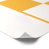 Gelbe Seite Undatiert Checkered January Calendar Poster (Ecke)