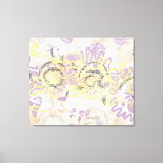 Gelbe Senfschnecken und trübe Orange Leinwanddruck (Vorderseite)