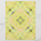 Gelbe Serene Gärten Bulk Scrapbook Papier Seiten (Hinten)