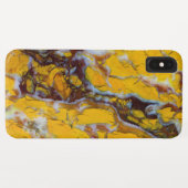 Gelbe Shattuckit Case-Mate iPhone Hülle (Rückseite (Horizontal))