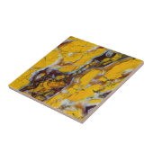 Gelbe Shattuckit Fliese (Seite)