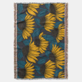 Gelbe Sitzbänke in dunkelblau Decke (Vorderseite Vertikal)