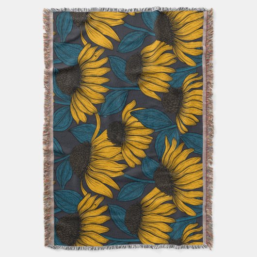 Gelbe Sitzbänke in dunkelblau Decke (Vorderseite Vertikal)