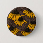 Gelbe Sitzmöbel in dunkelbrauner Farbe Button (Vorderseite)