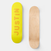 Gelbe Skateboard, personalisierte Farbe Skateboard (Vorderseite)