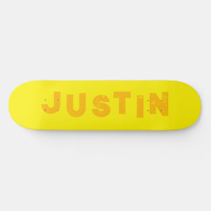 Gelbe Skateboard, personalisierte Farbe Skateboard