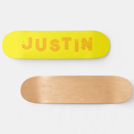 Gelbe Skateboard, personalisierte Farbe Skateboard (Horizontal)