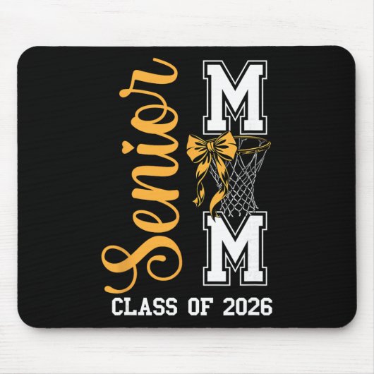 Gelbe Sketll-Bogen Senior-Mutter Cl von 2026 Absch Mousepad (Vorne)