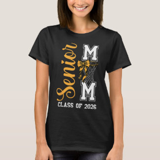Gelbe Sketll-Bow-Senior-Mom-Cl von 2026 Abschluss T-Shirt