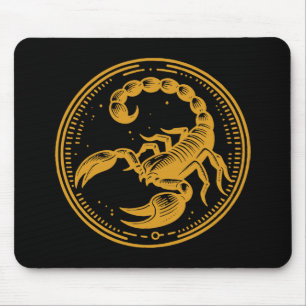 Gelbe Skorpion Astrologie Sternzeichen Skorpion Mousepad