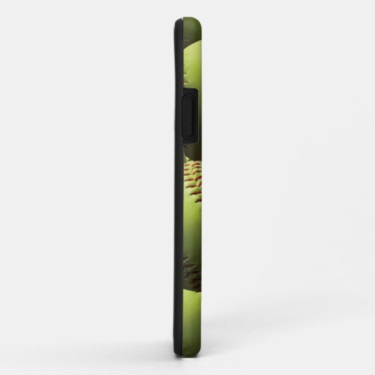 Gelbe Softball-Tapete Case-Mate iPhone Hülle (Hinten/Rechts)