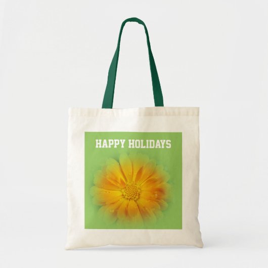 Gelbe Sommerferien Blume Tragetasche (Vorne)