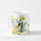 Gelbe Sommerlilien Kaffeetasse (Vorderseite Links)