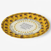 Gelbe Sommerschwarz-Mit Augen Susan Floral Fotogra Pappteller (Schrägansicht)