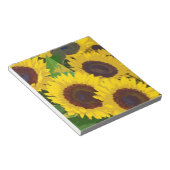 Gelbe Sommersonnenblumen Notizblock (angewinkelt)