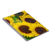 Gelbe Sommersonnenblumen Notizblock (Rechte Seite)