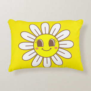Gelbe Sonne 12x16 Akzentkissen Dekokissen
