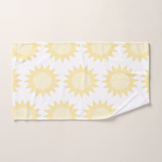 Gelbe Sonne Badhandtuch Set (Handtuch)