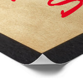 Gelbe Sonne mit einem Gesicht (Guten Morgen Sonnen Poster (Ecke)