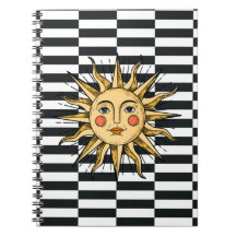 Gelbe Sonne mit Gesicht