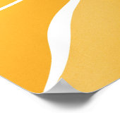 Gelbe Sonne Poster (Ecke)