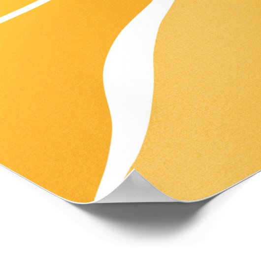 Gelbe Sonne Poster (Ecke)