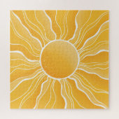 Gelbe Sonne Puzzle (Horizontal)
