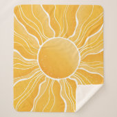 Gelbe Sonne Sherpadecke (Vorderseite)