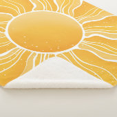 Gelbe Sonne Sherpadecke (3/4)